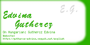 edvina guthercz business card
